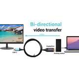 i-tec USB Adapterkabel, USB-C > DisplayPort, bi-direktional 8K/30Hz schwarz, 150cm