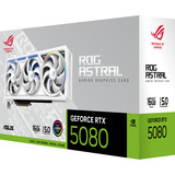 ASUS GeForce RTX 5080 ROG ASTRAL GAMING WHITE Edition, Grafikkarte weiß, DLSS 4, 3x DisplayPort, 2x HDMI 2.1