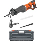 BLACK+DECKER Reciprosäge BES301K-QS, Säbelsäge orange/schwarz, 750 Watt, im Koffer