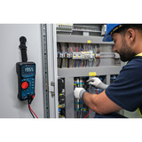 Bosch Professional Digitales Multimeter GDM 600-15 Professional, Messgerät blau/schwarz, 2x Batterien, Tasche