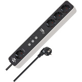 Brennenstuhl Connect Ecolor WLAN Steckdosenleiste 4-fach weiß/schwarz, 1,5 m Kabel, Sprachsteuerung, Timer, App