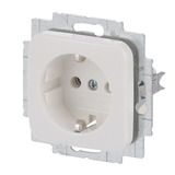 Busch-Jaeger 100 Stück Schutzkontakt Steckdosen Einsätze 20 EUC-214 Großverpackung weiß, Bulk