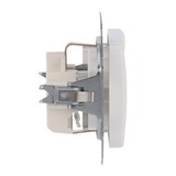 Busch-Jaeger 100 Stück Schutzkontakt Steckdosen Einsätze 20 EUC-214 Großverpackung weiß, Bulk