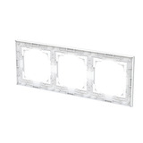 Busch-Jaeger Abdeckrahmen dreifach weiß, Retail