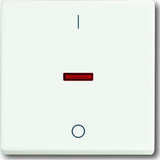 Busch-Jaeger Kontrollwippe mit Aufdruck Ein Aus weiß (matt), Retail