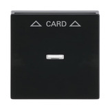 Busch-Jaeger Zentralscheibe für Cardschalter mit Symbolik und Kalotte, Abdeckung anthrazit, Retail