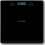 Busch-Jaeger Zentralscheibe für Cardschalter mit Symbolik und Kalotte, Abdeckung anthrazit, Retail