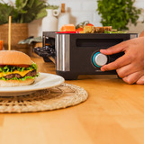 Cecotec Raclette Cheese&Grill 16000 Inox Mixgrill schwarz/edelstahl, 1.400 Watt, für 8 Personen