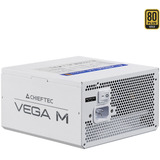 Chieftec Vega M 850W White, PC-Netzteil weiß, 1x 12 Pin High Power GPU, 4x PCIe, Kabelmanagement, 850 Watt