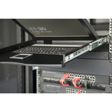 Digitus Modulare HD LCD KVM Konsole mit 19" TFT 8 Port HDMI, KVM-Switch schwarz, deutsches Tastaturlayout, 8 Port HDMI KVM-Switch, Touchpad
