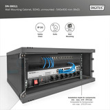 Digitus Wandgehäuse, SOHO, unmontiert - 540x400 mm (BxT) , IT-Schrank schwarz, 4 Höheneinheiten
