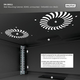 Digitus Wandgehäuse, SOHO, unmontiert - 540x400 mm (BxT) , IT-Schrank schwarz, 4 Höheneinheiten