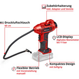 EINHELL Professional  Maschinen-Set TP-CW 18/260 + CE-CC 18 Kit, Schlagschrauber rot/schwarz, Li-Ionen-Akku 4,0 Ah, mit Tasche