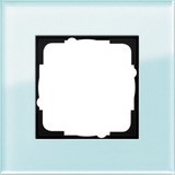 Gira Abdeckrahmen einfach Glas Esprit System 55 Typ 021118 Unterputzmontage glänzend mint, Retail