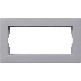 Gira Abdeckrahmen zweifach ohne Farbe aluminium, Retail