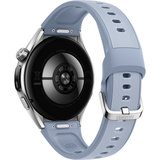 Huawei Watch 6 46mm (Niz-L19F), Smartwatch silber, blaues Fluoroelastomer-Armband
