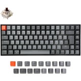 Keychron K2 Version 2, Gaming-Tastatur schwarz/grau, DE-Layout, Gateron Brown, Hot-Swap