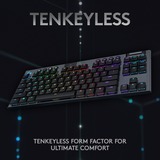 Logitech G915 TKL, Gaming-Tastatur schwarz, DE-Layout, GL Tactile, LIGHTSPEED