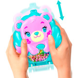 Mattel Polly Pocket Glitzerinsel-Schatulle Spielset mit Mini-Meerjungfrauenpuppe und Tieren 