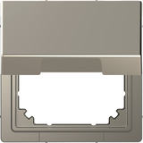 Merten Adapter mit Kombieinsätzen nach DIN 49075, Metall, matt lackiert nickel, Retail