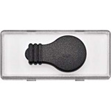 Merten Schriftfeld mit tastbaren Symbol Licht glasklar, Rahmen transparent, Retail