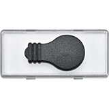 Merten Schriftfeld mit tastbaren Symbol Licht glasklar, Rahmen transparent, Retail