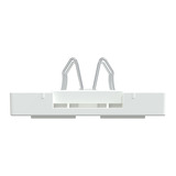 Merten Zentralplatte zweifach mit Anschlussklemmen und Beschriftungsfeld für Modular Jack weiß (glänzend), Retail