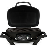 Napoleon TRAVELQ PRO285 Set, Gasgrill schwarz, inkl. Grillplatte, Warmhalter, Haube