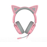 Razer Kraken Kitty V3 X Quartz, Gaming-Headset rosa/grau, 3,5-mm-Klinkenstecker