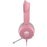 Razer Kraken Kitty V3 X Quartz, Gaming-Headset rosa/grau, 3,5-mm-Klinkenstecker