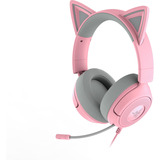 Razer Kraken Kitty V3 X Quartz, Gaming-Headset rosa/grau, 3,5-mm-Klinkenstecker