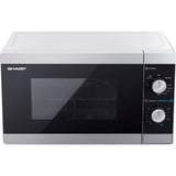 SHARP YC-MG01E-S, Mikrowelle silber/schwarz