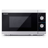 SHARP YC-MG01E-S, Mikrowelle silber/schwarz