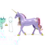 Spin Master Unicorn Academy - Einhorn Wildstar, Spielfigur 28 cm groß, mit echter Mähne und Schweif, abnehmbarem Zaumzeug, Sattel und Bürste