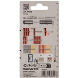 fischer Dübel SX Plus 6x50 K hellgrau, 10 Stück