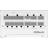 ASRock Steel Legend SL-850GW, PC-Netzteil weiß, 1x 12-Pin High Power GPU, 2x PCIe, Kabelmanagement, 850 Watt