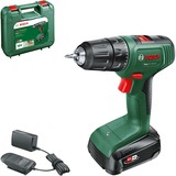 Bosch Heimwerken & Garten Akku-Bohrschrauber EasyDrill 18V-40 grün/schwarz, Li-Ionen Akku 2,0Ah, Koffer, POWER FOR ALL ALLIANCE