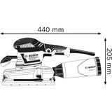Bosch Professional Schwingschleifer GSS 280 AVE Professional blau, L-BOXX, 350 Watt