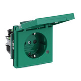 Busch-Jaeger Schutzkontaktsteckdose Einsatz Typ F grün, Retail