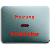 Busch-Jaeger Wippe mit Aufdruck Heizung Notschalter 1789 H-266 titan, Retail
