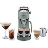 DeLonghi Dedica Duo EC890.GR, Espressomaschine hellgrün, Cold Brew
