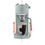 DeLonghi Dedica Duo EC890.GR, Espressomaschine hellgrün, Cold Brew
