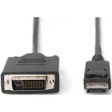 Digitus Adapterkabel DisplayPort > DVI-D schwarz, 5 Meter