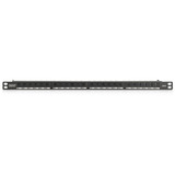 Digitus CAT 6, Klasse E Patchpanel, 24 Port schwarz, 1 HE