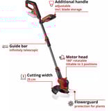 EINHELL Power X-Change Akku-Rasentrimmer GE-CT 18/25 Li - Solo, 18Volt rot/schwarz, ohne Akku und Ladegerät