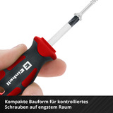 EINHELL Schraubendreher-Set, in E-Case-Einleger, Werkzeug-Set schwarz/rot, 17-teilig