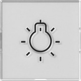 Gira Wippe mit großem Beschriftungsfeld und Symbol Licht Retail