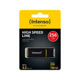 Intenso High Speed Line 256 GB, USB-Stick schwarz/gelb, USB-A 3.2 Gen 1