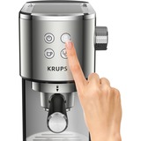 Krups Virtuoso XP442C, Espressomaschine edelstahl/schwarz