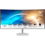 MSI PRO MP341CQWDE, LED-Monitor 86 cm (34 Zoll), weiß, WQHD, VA, Curved, 100Hz Panel